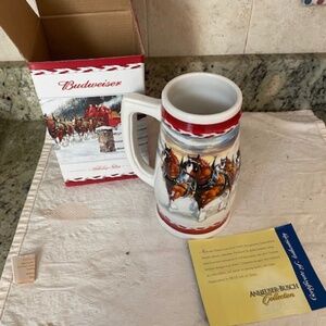 Budweiser stein 2010 new in box